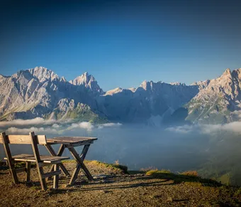 Landscape wilderness mountain, Dolomites, Sexten moutains view